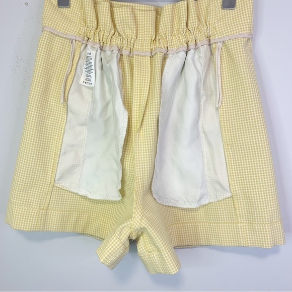 ARITZIA WILFRED Gelas Short Mini Chk Sun Ray/White (belt missing) size 6 - Picture 7 of 15
